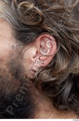 Ear Man White Casual Average Bearded Street photo references